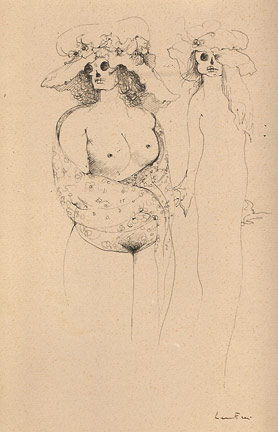 Leonor Fini Drawing